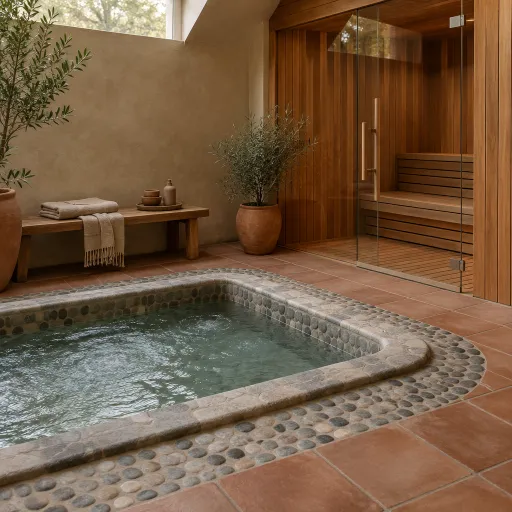 Elevated spa journeys with a refined hot tub and sauna combination
