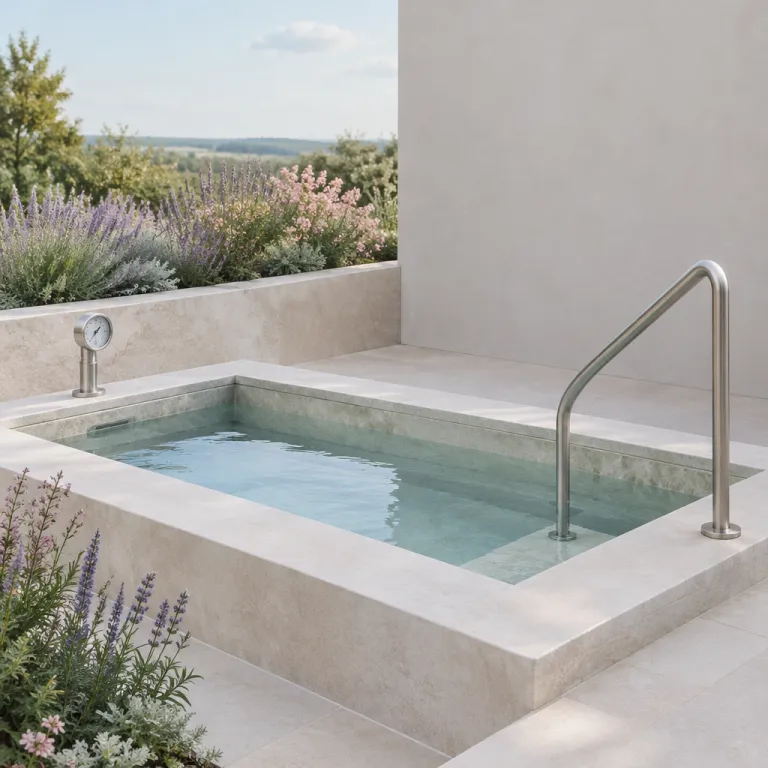 A refined cold plunge experience near Eastover for luxury wellness travellers