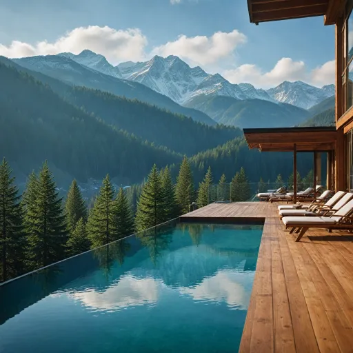 Elegant hotels with panoramic pools in the Austrian Alps for elevated wellness escapes