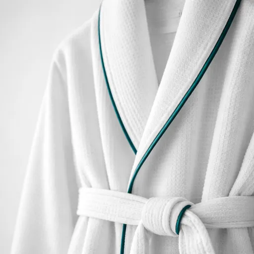 Elevating salon robes for luxury health resort stays